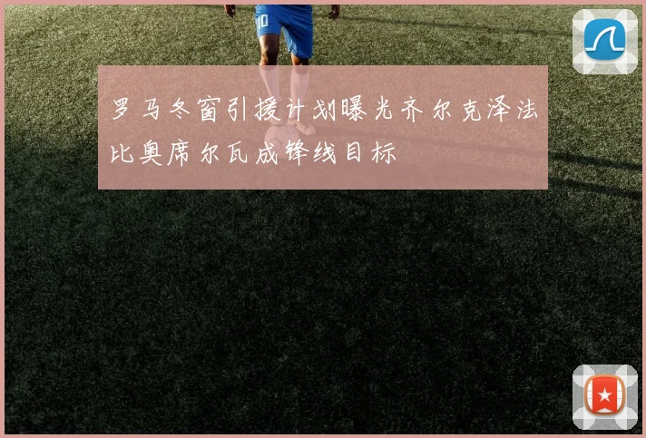 罗马冬窗引援计划曝光齐尔克泽法比奥席尔瓦成锋线目标